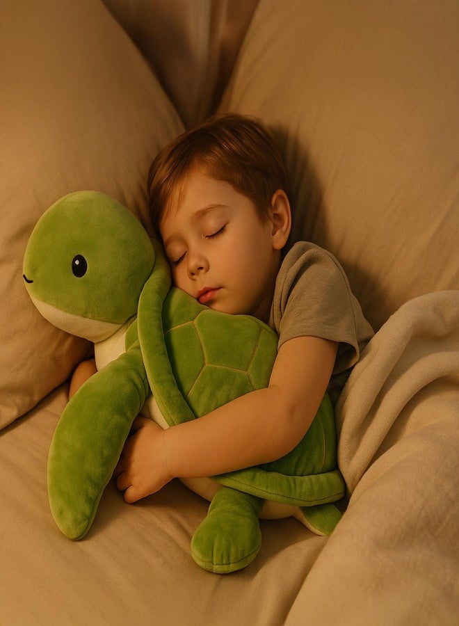 WEIGEDU Weighted Sea Turtle Plush Toy - 20 Inches, 2.3 lbs, Soft & Removable Weight for Kids and Adults - Embroidered Eyes, Comfort - Image 2
